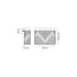 Zula Rectangular 2 Light Small Wall Lamp
